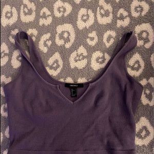 Royal purple crop top,  small. Worn twice. :)